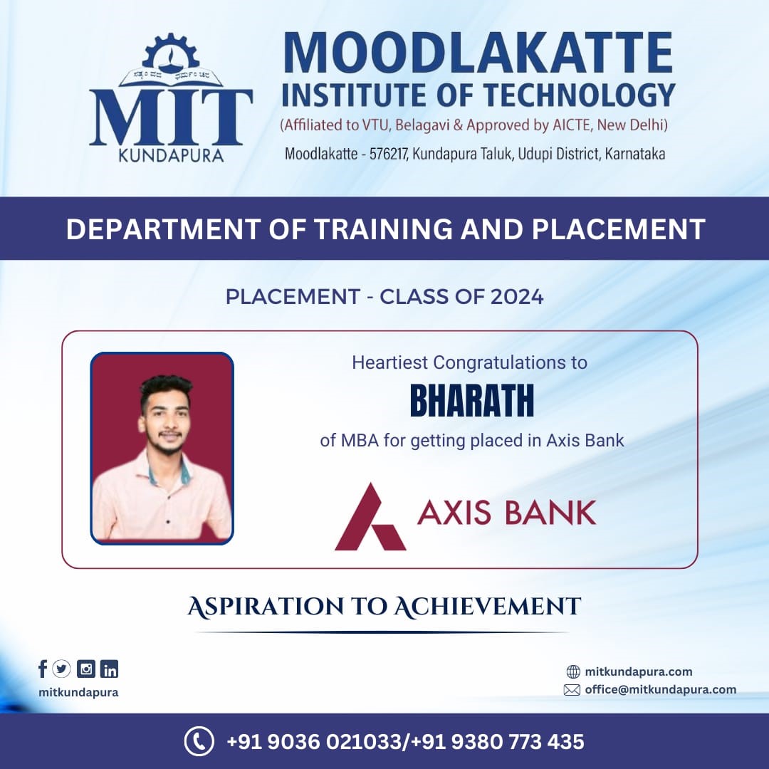 MITK MBA Students placement